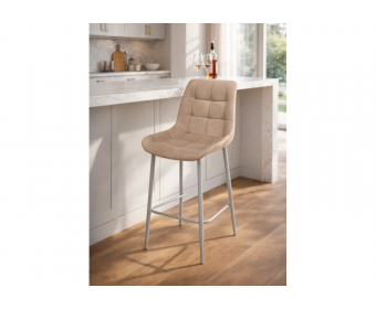 Полубарный стул Челси 360 латте (zd 290) / серый