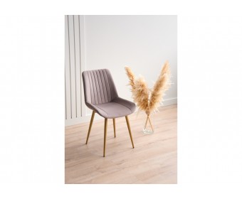 Стул на металлокаркасе Седа 360 латте (zd 290) / золотой