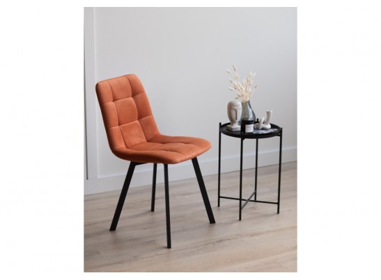 Стул на металлокаркасе Чилли терракотовый / черный в Ростове-на-Дону