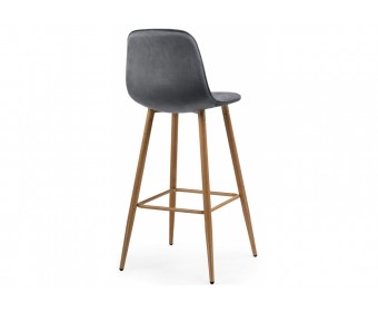 Барный стул Capri dark gray / wood