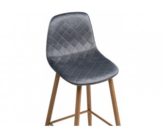 Барный стул Capri dark gray / wood