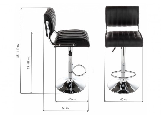 Барный стул Kuper черный в Ростове-на-Дону