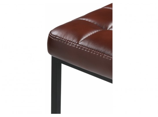 Барный стул Лофт кожзам мустанг браун / черный матовый в Ростове-на-Дону