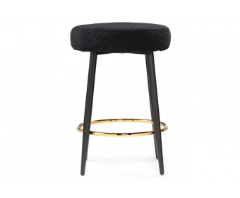 Барный стул Plato black fabric