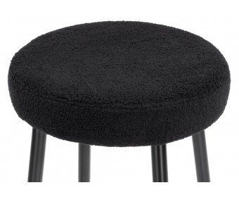 Барный стул Plato black fabric