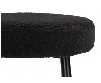 Барный стул Plato black fabric