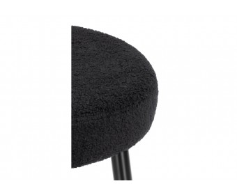 Барный стул Plato black fabric
