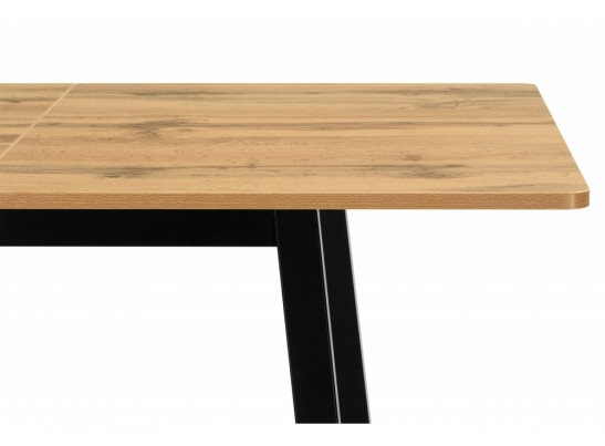 Деревянный стол Марион 110(140) x 68 дуб вотан / черный в Ростове-на-Дону