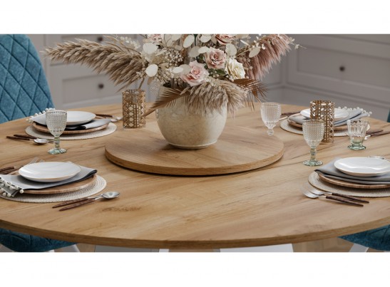 Деревянный стол Райнер белый / дуб крафт золотой в Ростове-на-Дону