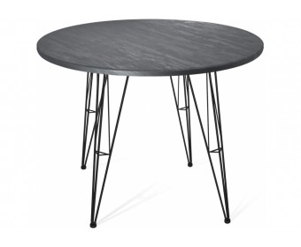 Деревянный стол SHT-TU10/90 черный муар / каменный уголь