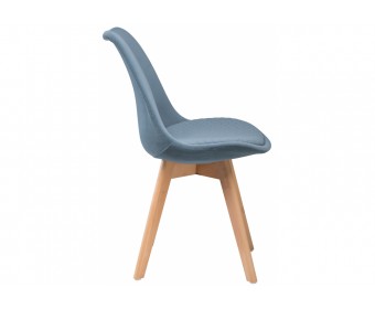 Деревянный стул Bonuss light blue