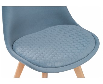 Деревянный стул Bonuss light blue