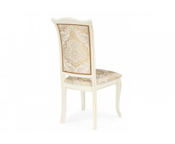 Деревянный стул Керия слоновая кость / золото патина