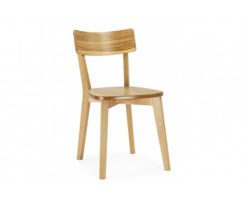 Деревянный стул Линда жесткое сидение дуб / вивид дуб