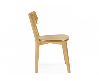 Деревянный стул Линда жесткое сидение дуб / вивид дуб