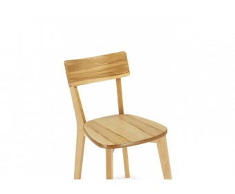 Деревянный стул Линда жесткое сидение дуб / вивид дуб