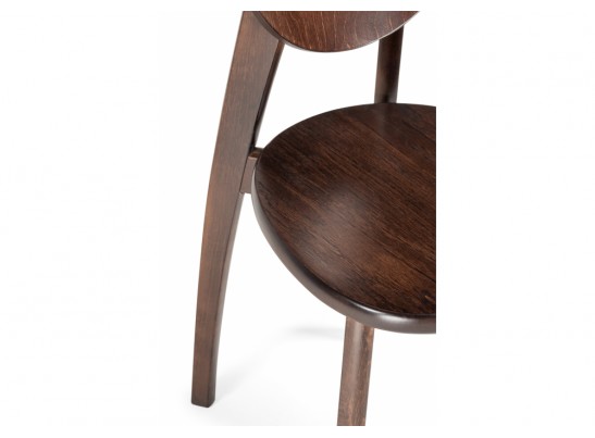 Деревянный стул Окава венге коричневый жесткий в Ростове-на-Дону