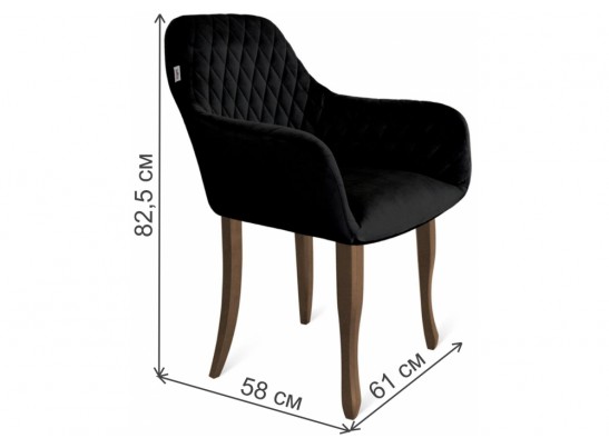 Деревянный стул Sheffilton SHT-ST38/S122 ночное затмение / темный орех / черный в Ростове-на-Дону