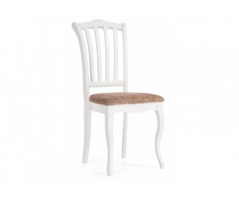 Деревянный стул Виньетта белый / лайн белый люкс