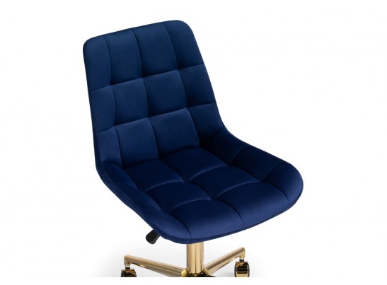 Компьютерное кресло Честер синий / золото в Ростове-на-Дону