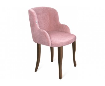 Кресло SHT-ST39/S122 пыльная роза / темный орех / черный муар