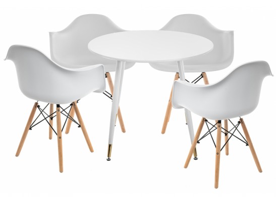 Обеденная группа Амител white / wood в Ростове-на-Дону