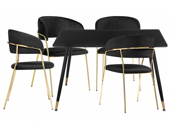 Обеденная группа Урасу black / gold в Ростове-на-Дону