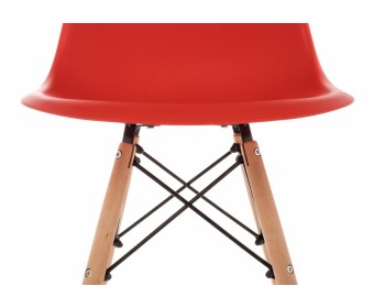 Пластиковый стул Eames PC-015 красный