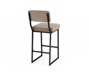 Полубарный стул Ларс selfie mocco / черный