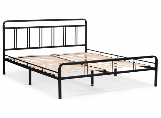 Полутораспальная кровать Рейк 140х200 черная в Ростове-на-Дону