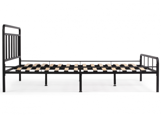 Полутораспальная кровать Рейк 140х200 черная в Ростове-на-Дону