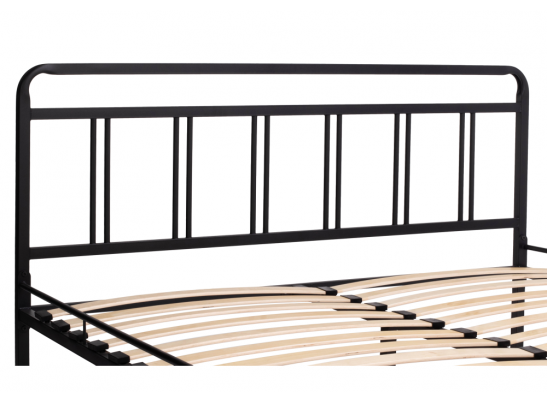 Полутораспальная кровать Рейк 140х200 черная в Ростове-на-Дону