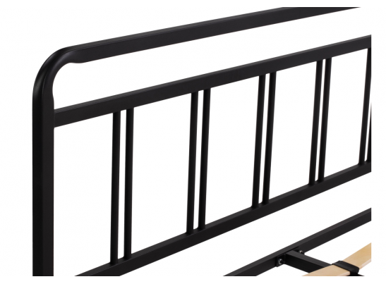 Полутораспальная кровать Рейк 140х200 черная в Ростове-на-Дону