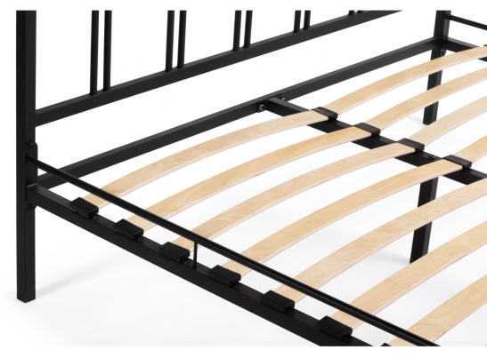 Полутораспальная кровать Рейк 140х200 черная в Ростове-на-Дону