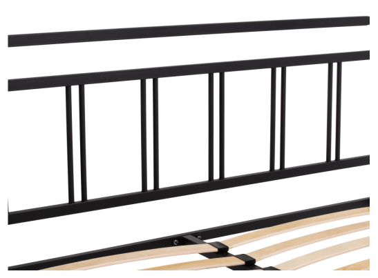 Полутораспальная кровать Рейк 140х200 черная в Ростове-на-Дону