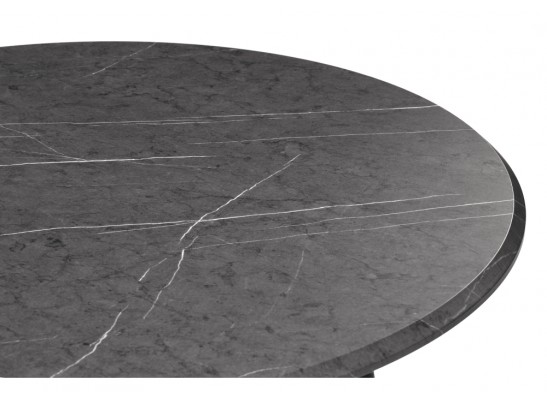 Деревянный стол Абилин 90х76 мрамор черный / черный матовый в Ростове-на-Дону