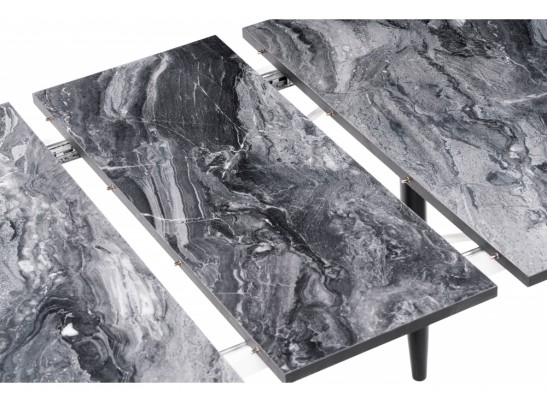 Стол раскладной Гуанг гранит темный / черный в Ростове-на-Дону