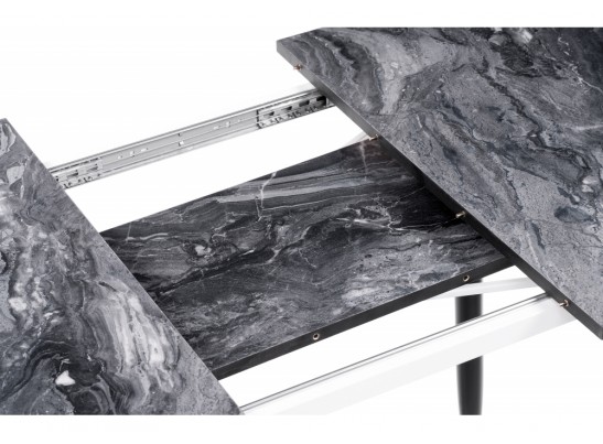 Стол раскладной Гуанг гранит темный / черный в Ростове-на-Дону