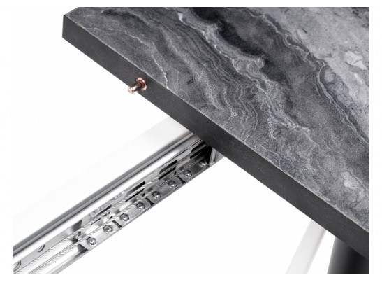 Стол раскладной Гуанг гранит темный / черный в Ростове-на-Дону