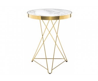 Стол Milena 60х76 white / gold Стол Milena 60х76 white / gold