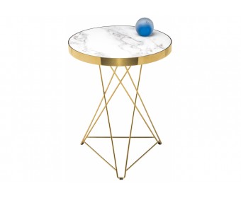 Стол Milena 60х76 white / gold