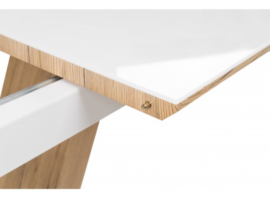 Стол на тумбе Иматра дуб монтана / белый в Ростове-на-Дону