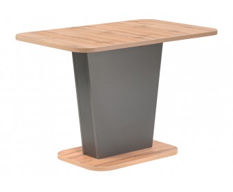 Стол на тумбе Лурвин 110(145)х68х75 дуб вотан / графит