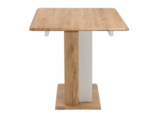 Стол на тумбе Санса 120(160)х80х76 дуб монтана / белая шагрень в Ростове-на-Дону