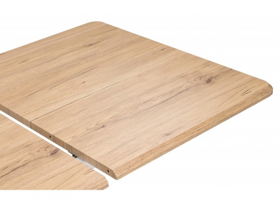 Стол на тумбе Санса 120(160)х80х76 дуб монтана / белая шагрень в Ростове-на-Дону