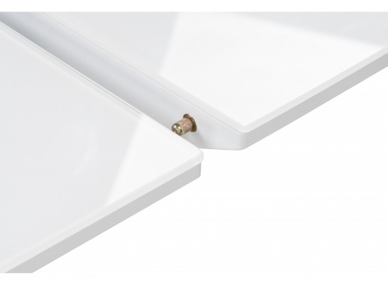 Стол на тумбе Теон 120 лиственница / пластина белая / белый в Ростове-на-Дону