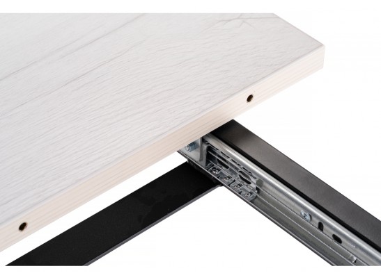 Стол раскладной Колон Лофт 120(160)х75х75 25 мм юта / матовый черный в Ростове-на-Дону