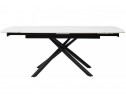 Стол Rivoli matt white marble sintered stone / black в Ростове-на-Дону