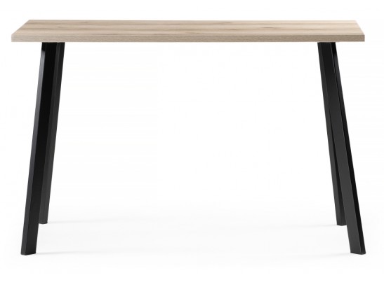 Стол Тринити Лофт 120х60х75 25 мм дуб делано светлый / черный матовый в Ростове-на-Дону