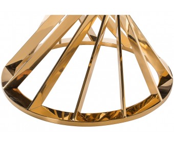 Стол Twist 130х74 gold / black